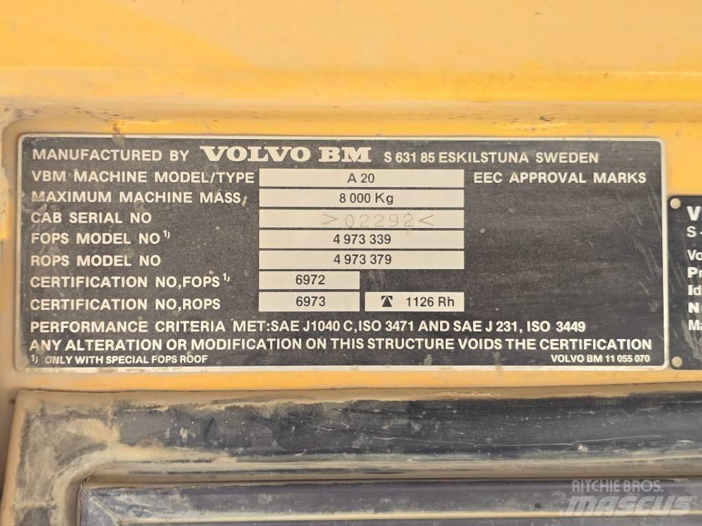 Volvo BM A 20 Minitractor de teren