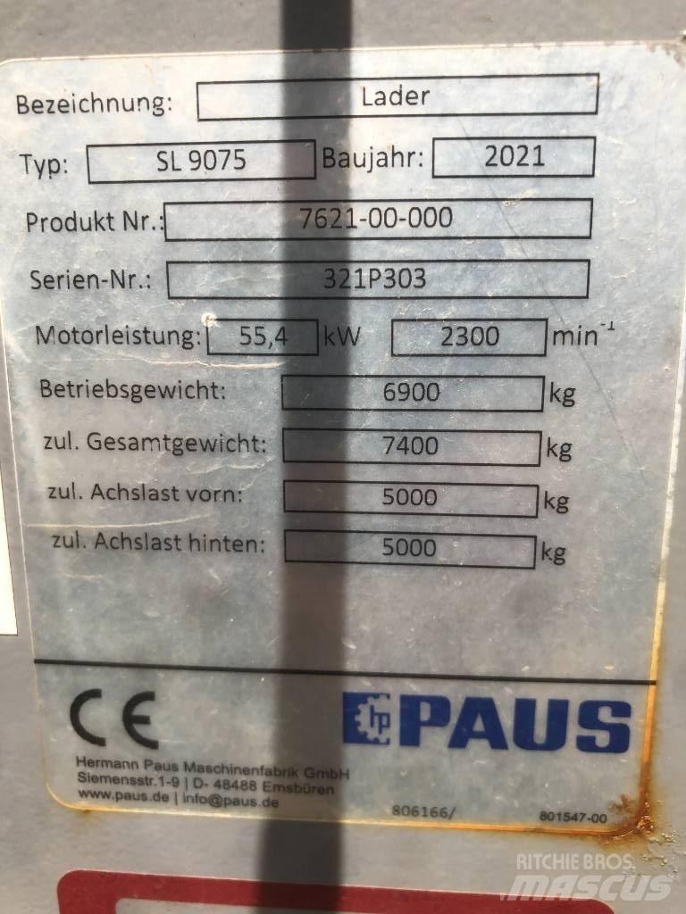 Paus SL 9075 Incarcator pe pneuri