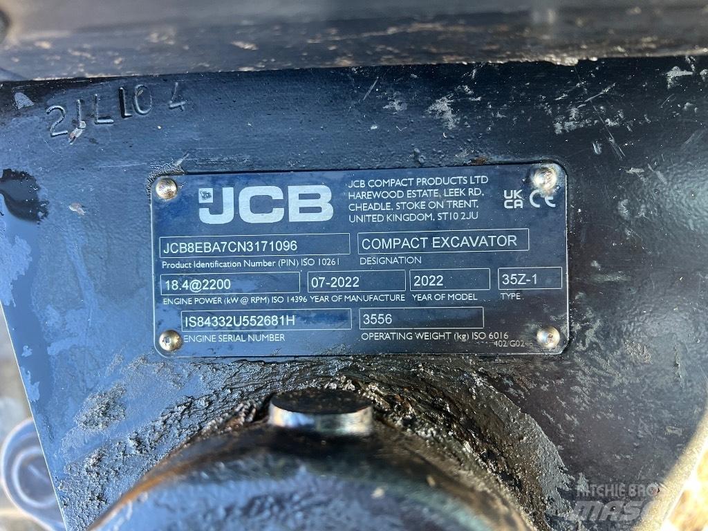 JCB 35 Z Mini excavatoare < 7t