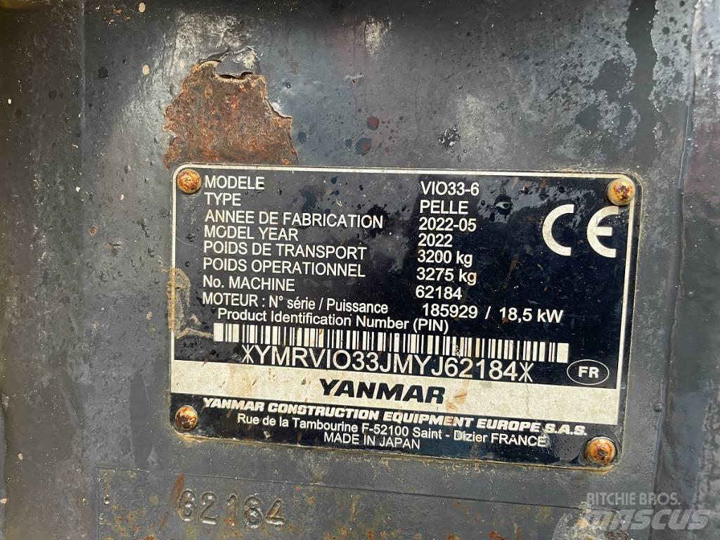 Yanmar Vio 33 U Mini excavatoare < 7t