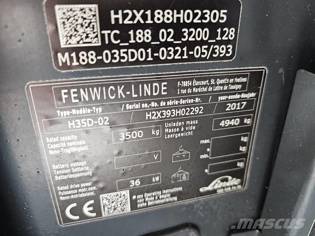 Linde H35D-02 Stivuitor diesel
