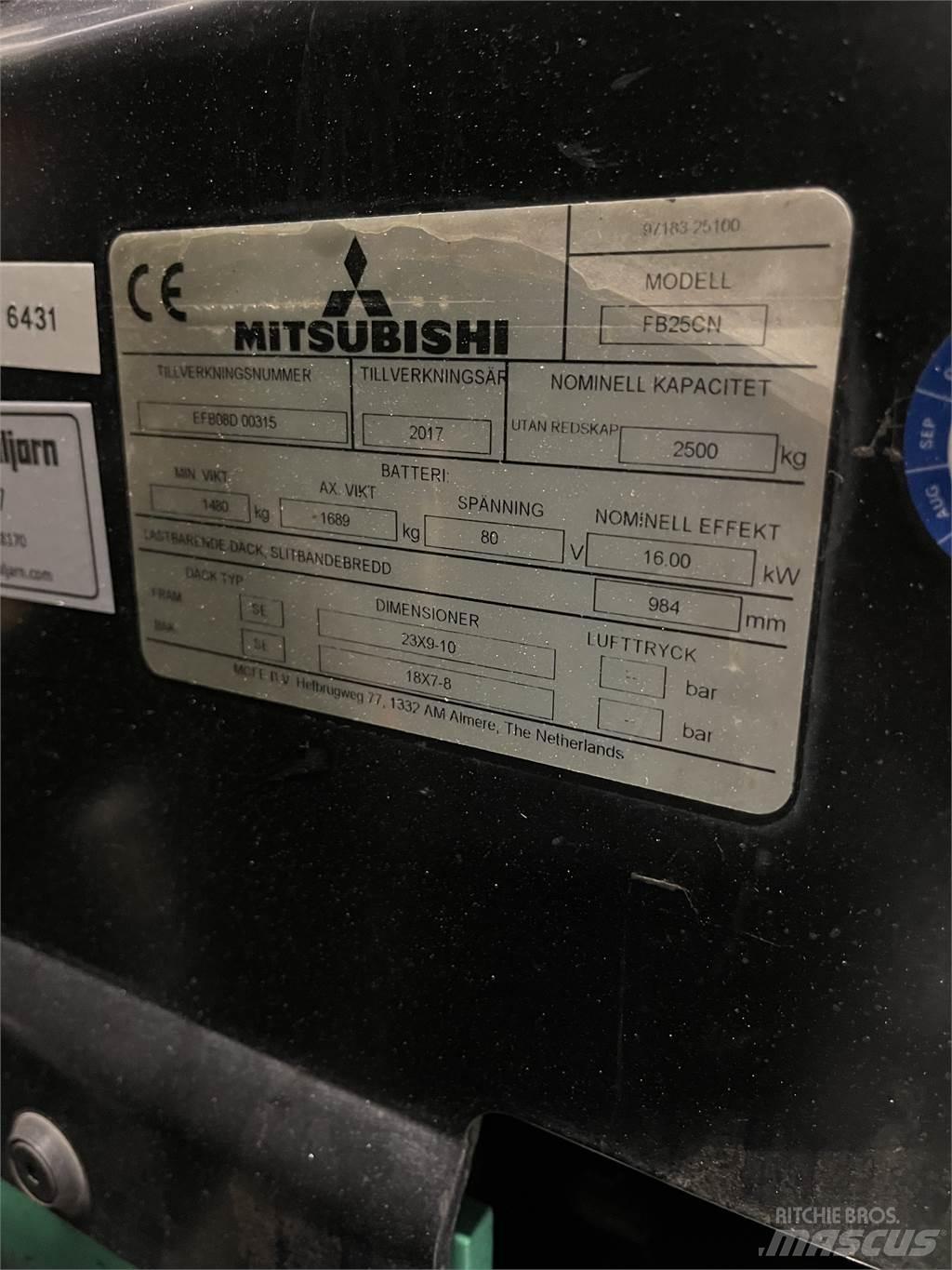 Mitsubishi FB25CN Stivuitor electric