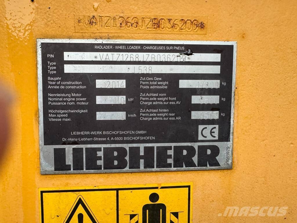 Liebherr L 538 Incarcator pe pneuri