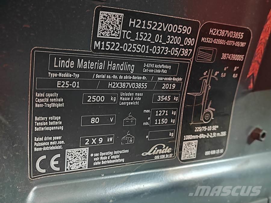 Linde E25-01 Stivuitor electric