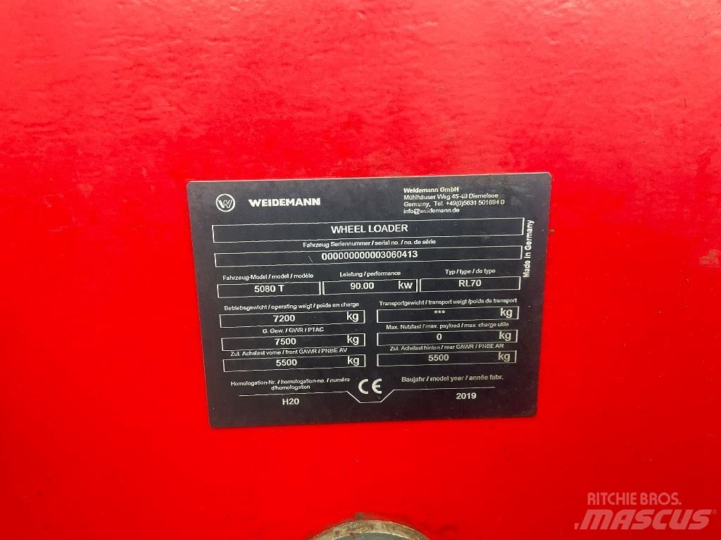 Weidemann 5080T Încărcătoare pe roți telescopice
