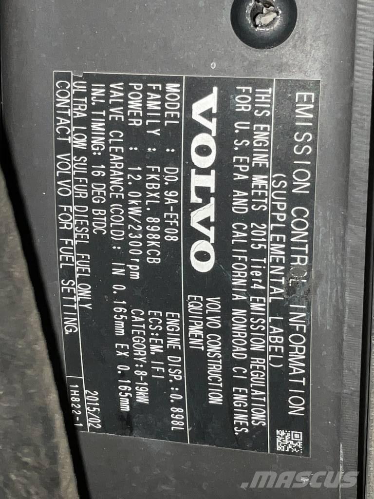 Volvo EC 15 D Mini excavatoare < 7t