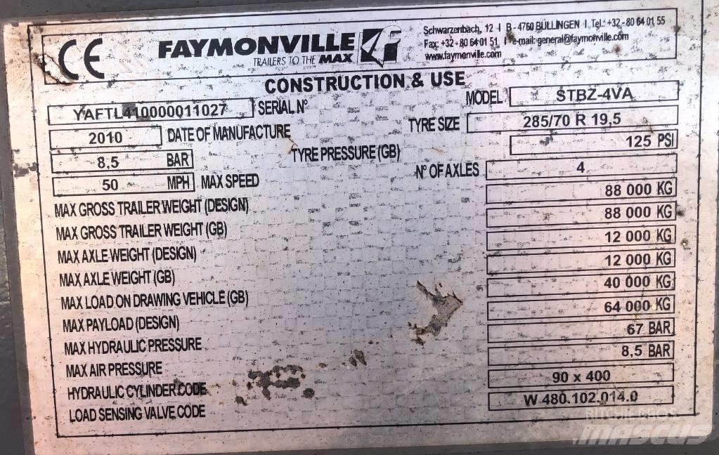 Faymonville STBZ-4VA Incarcator agabaritic