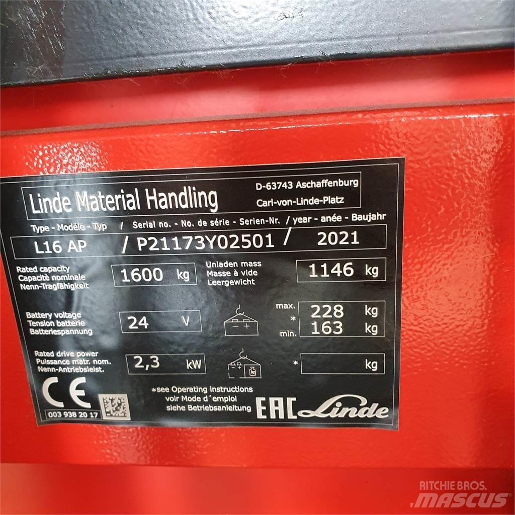 Linde L16APi Transpaleta manuala