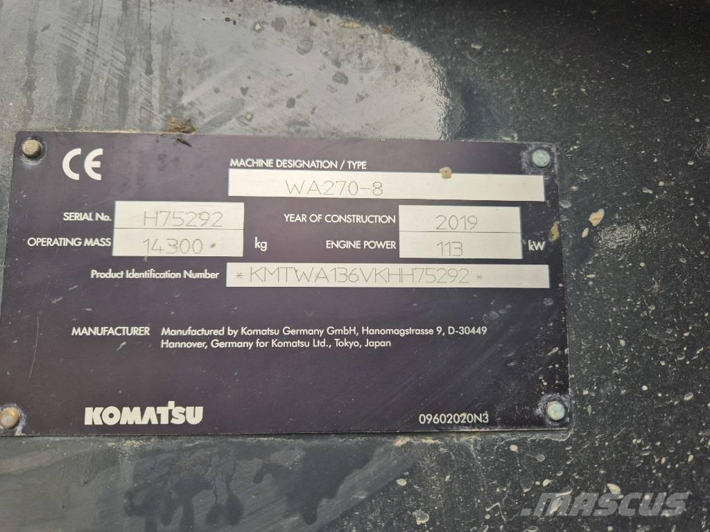 Komatsu WA 270-8 Incarcator pe pneuri