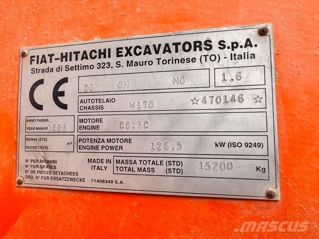 Hitachi W 170 Incarcator pe pneuri