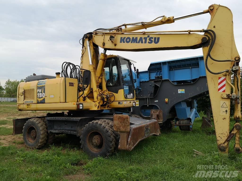 Komatsu PW 180 Excavatoare cu roti