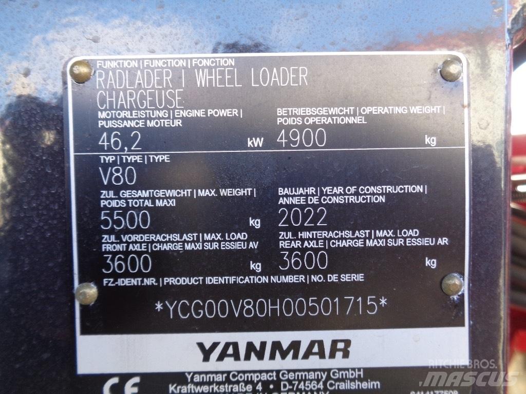 Yanmar V80 Incarcator pe pneuri