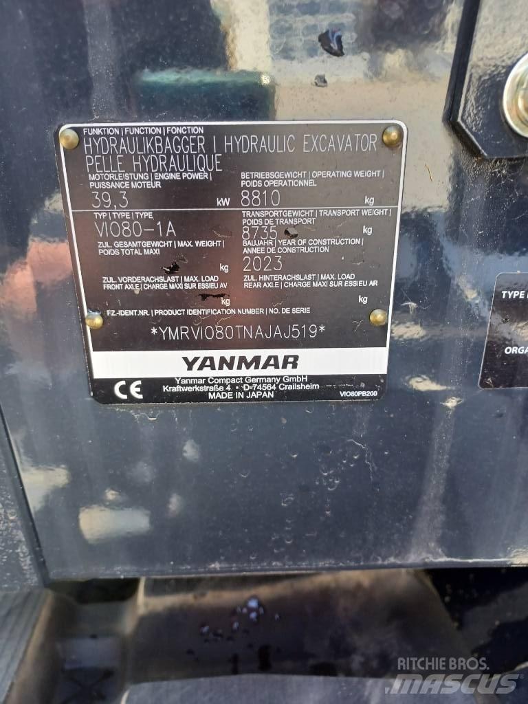 Yanmar Vio 80-2PB Mini excavatoare < 7t