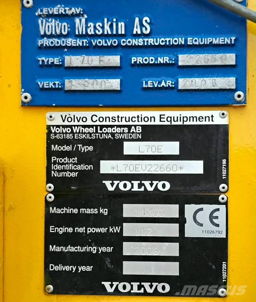Volvo L 70 E Incarcator pe pneuri