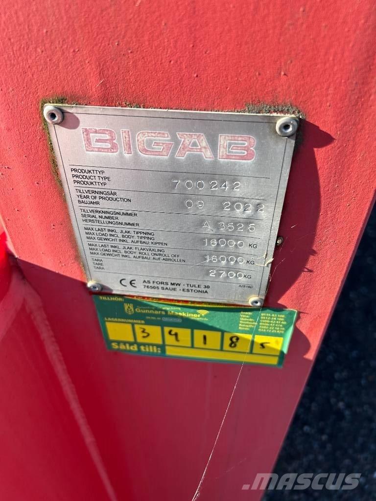 Bigab 242 SCHAKTFLAK Remorci cadru de containere