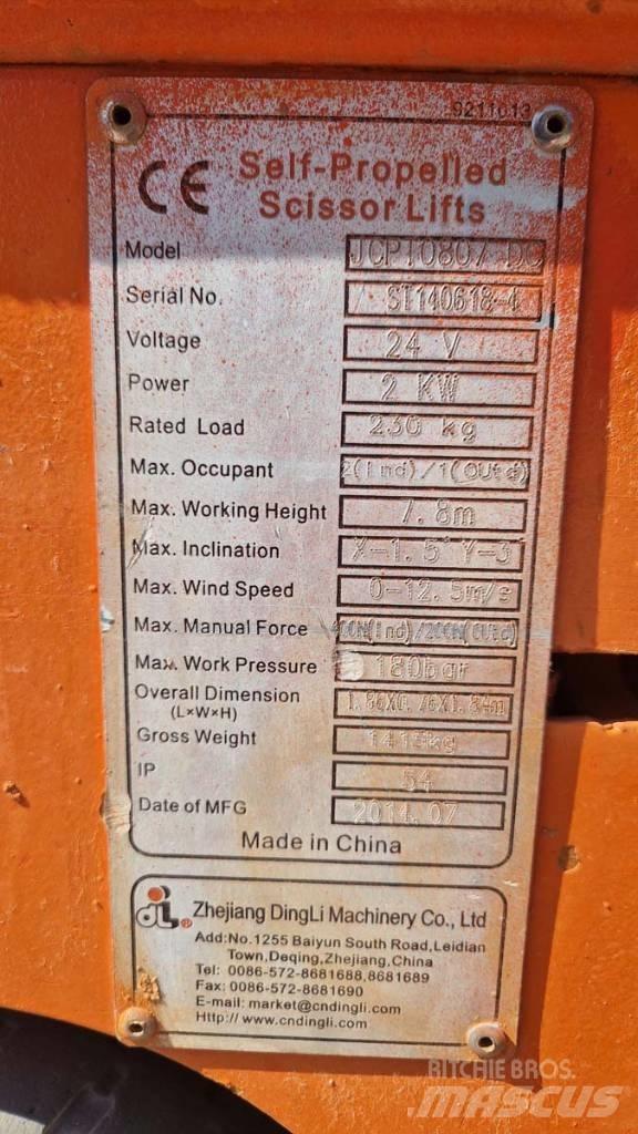 Dingli JCPT 0807 DC Platforme foarfeca