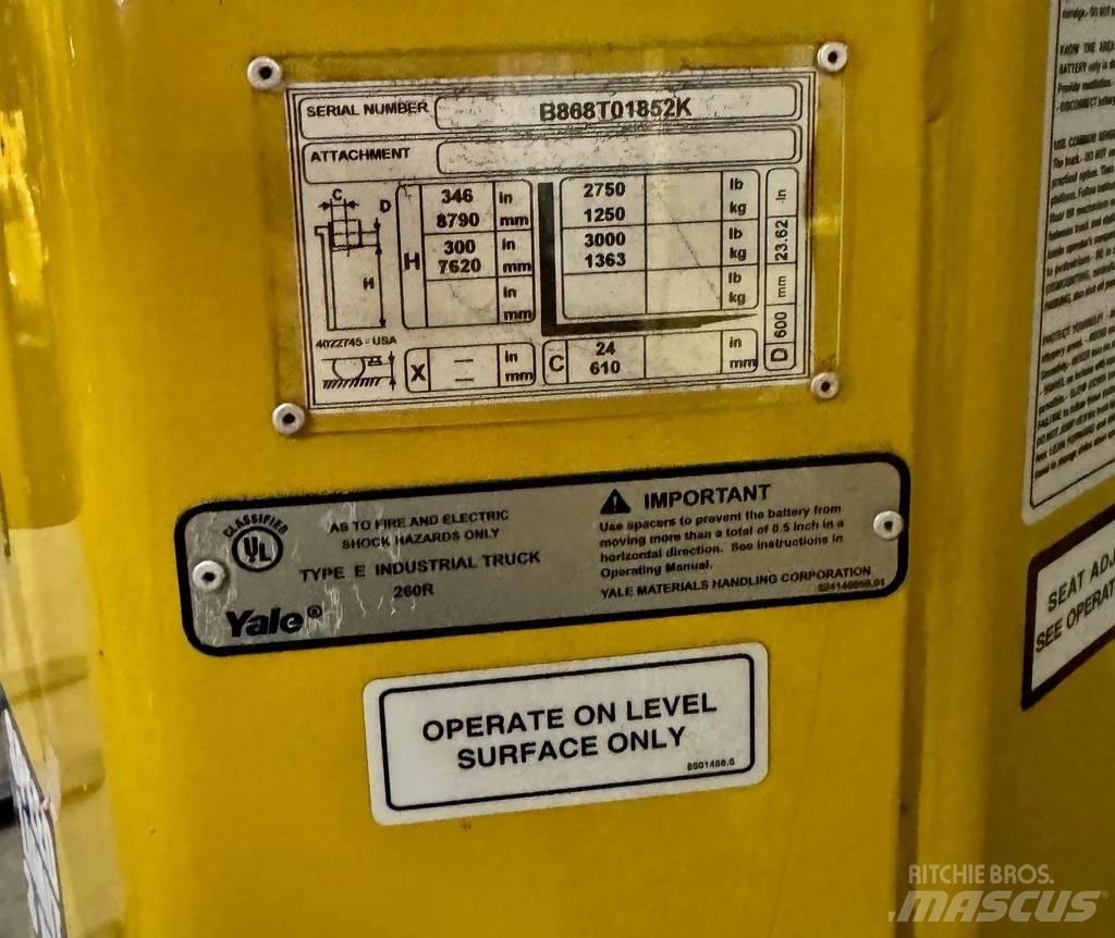 Yale NTA030SB Stivuitor electric