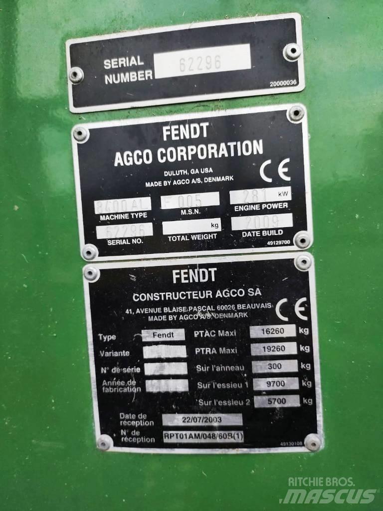 Fendt 8400 P AL Combine de secerat