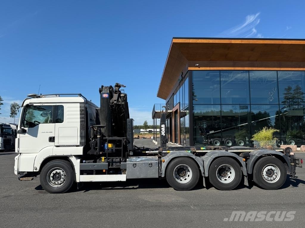 MAN Crane + hook lift Camioane cu macara