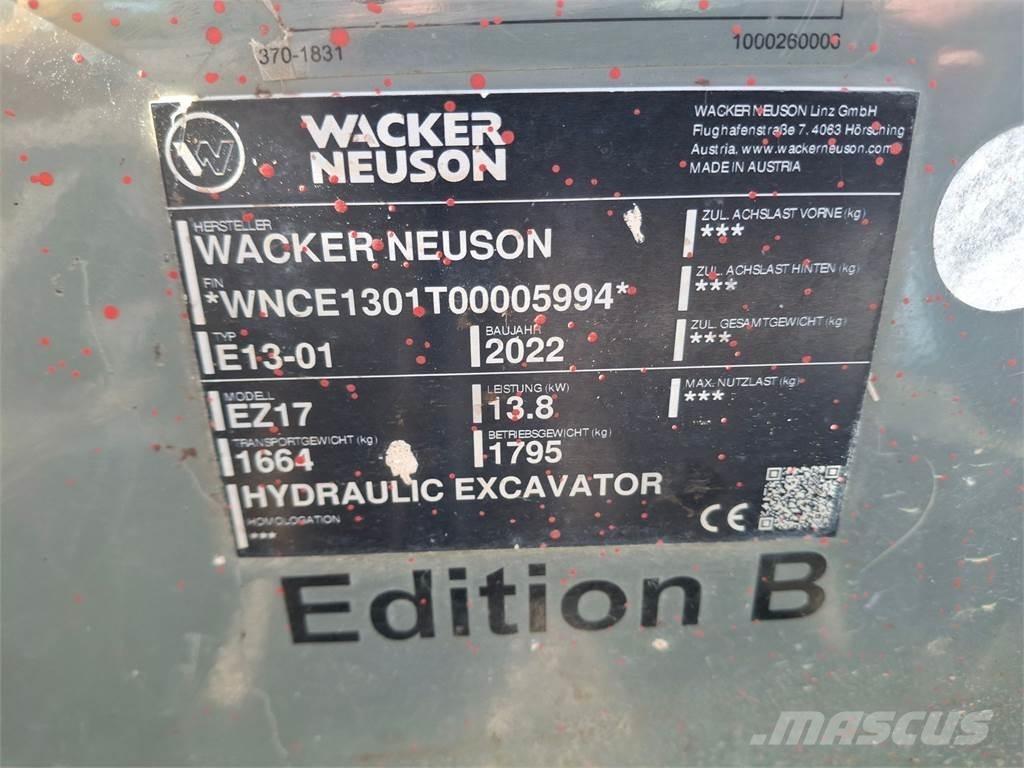 Wacker Neuson EZ17 Excavatoare pe șenile
