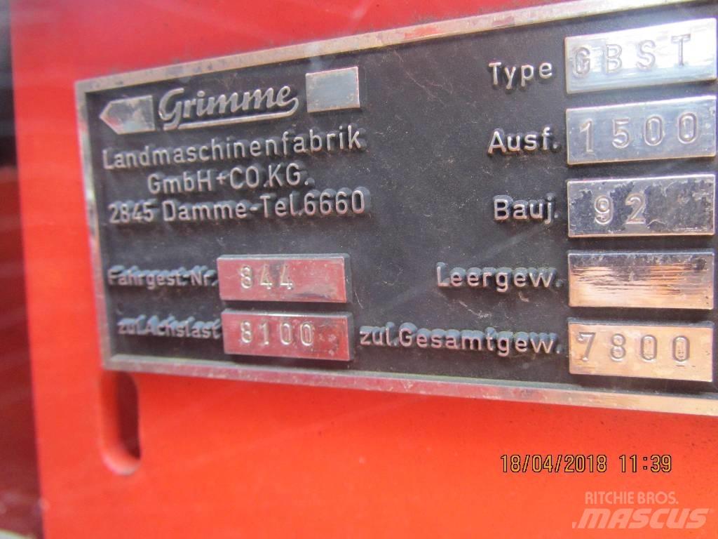 Grimme GBST 1500 Recoltatoare de cartofi