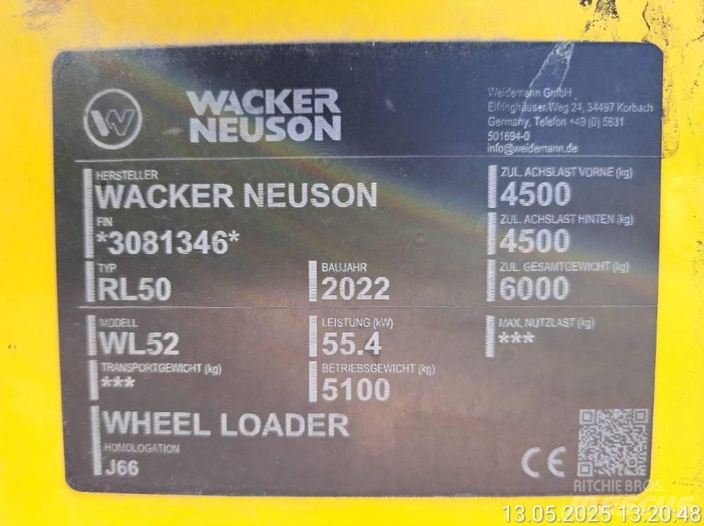 Wacker Neuson WL52 Incarcator pe pneuri