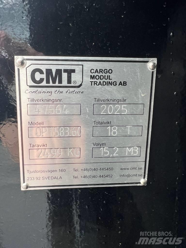 CMT Schaktflak 15m3 Demontabile