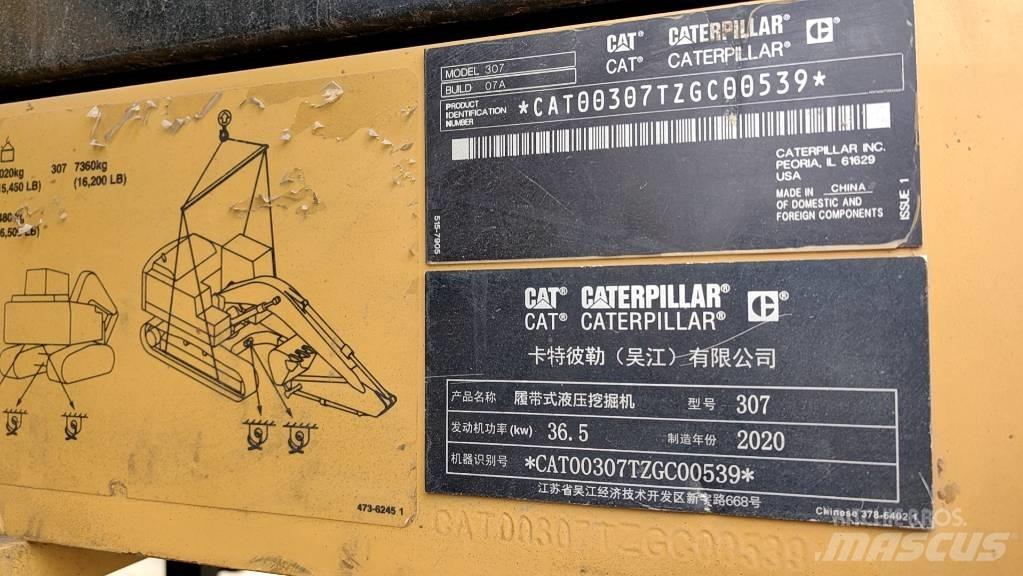 CAT 2020 CAT 307 Mini excavatoare < 7t