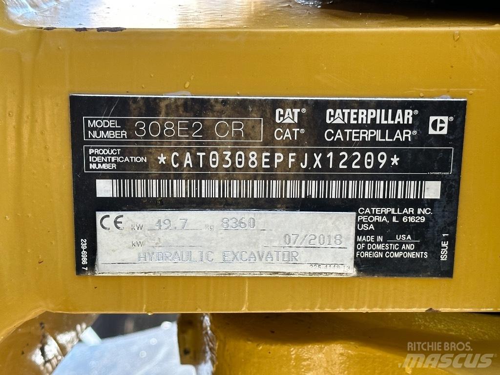 CAT 308 E2 CR Excavatoare 7t - 12t
