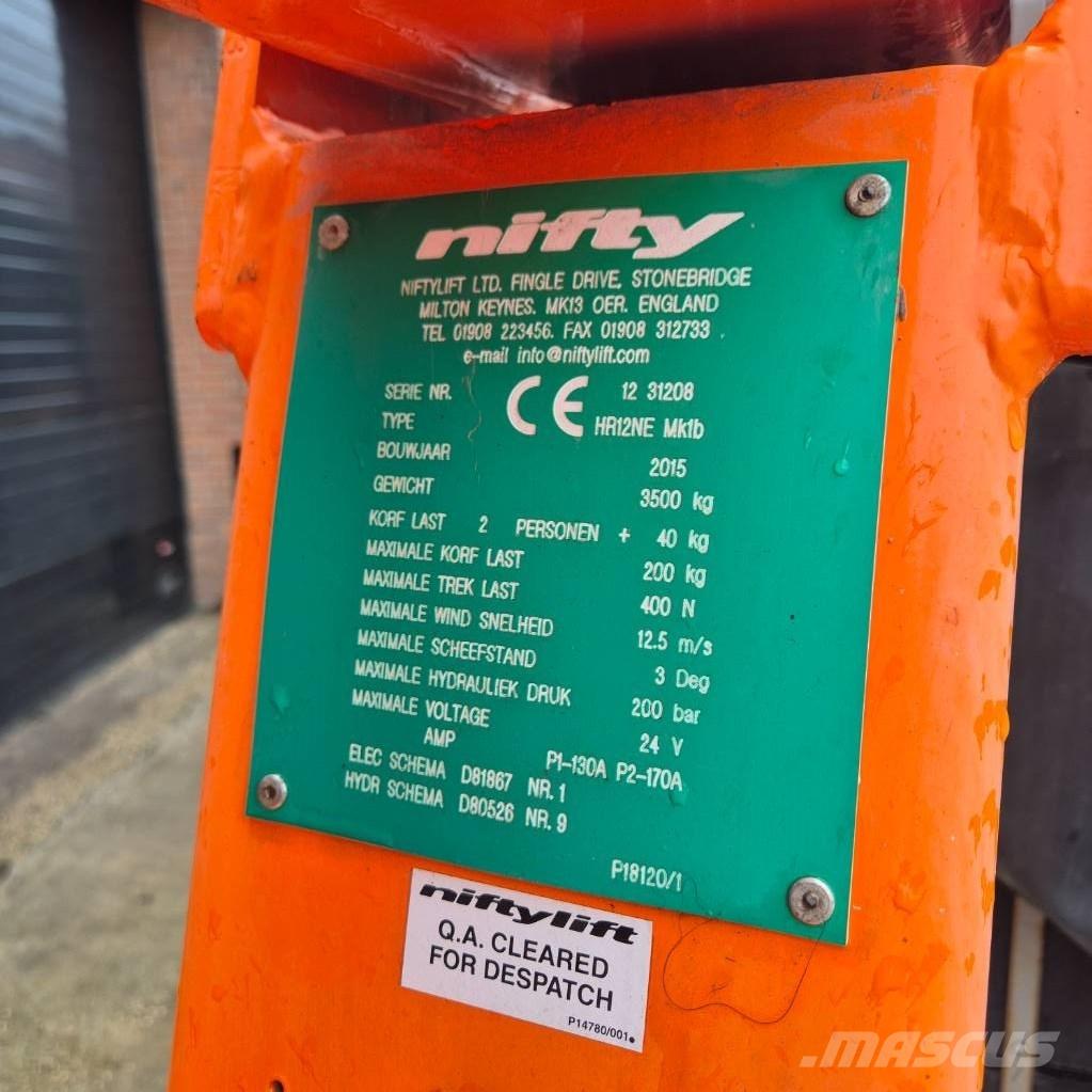 Niftylift HR 12 E Nacele cu brat articulat