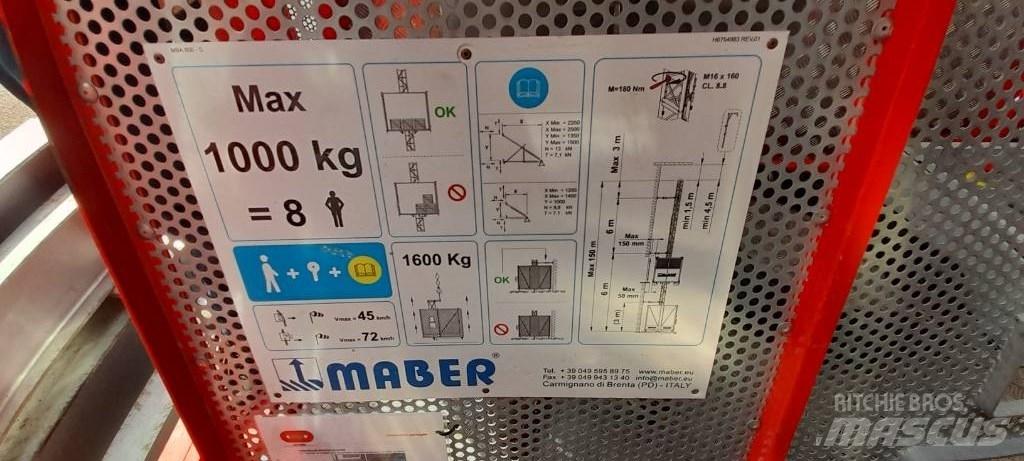 MABER MB A 800 Dispozitive de ridicare şi lifturi pentru materiale
