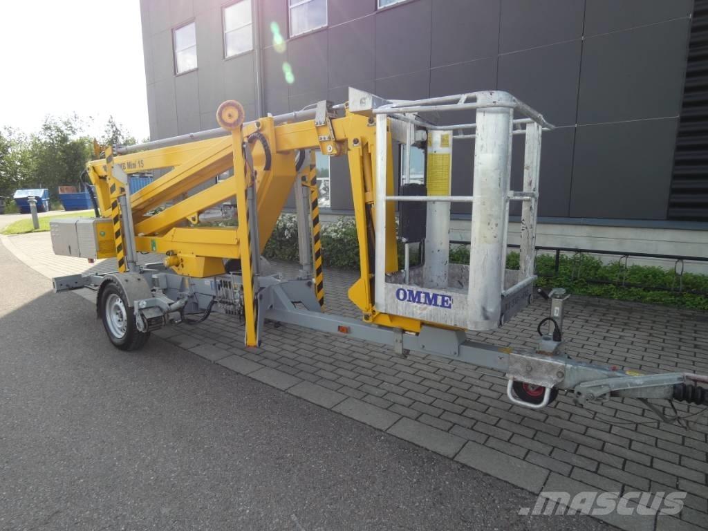 Omme Mini 15 EXBJ Platforme aeriene montate pe remorca