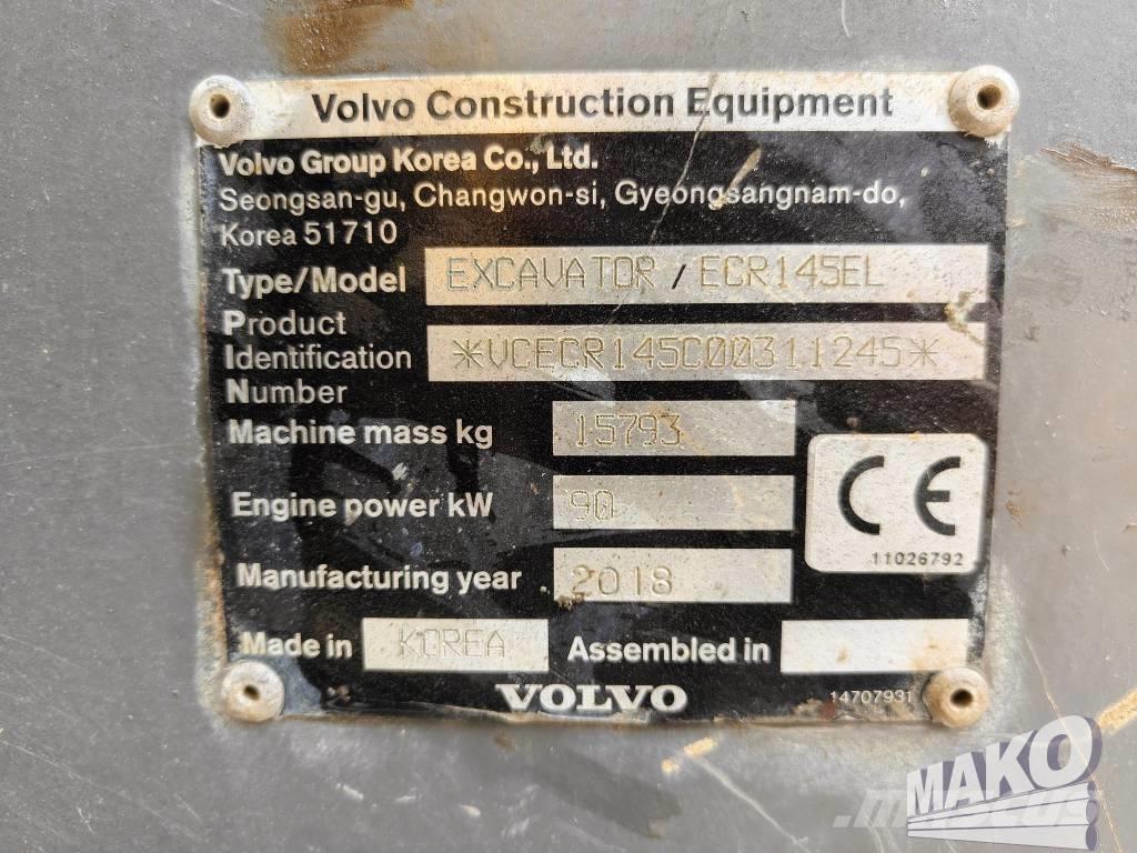Volvo ECR 145 EL Excavatoare pe șenile
