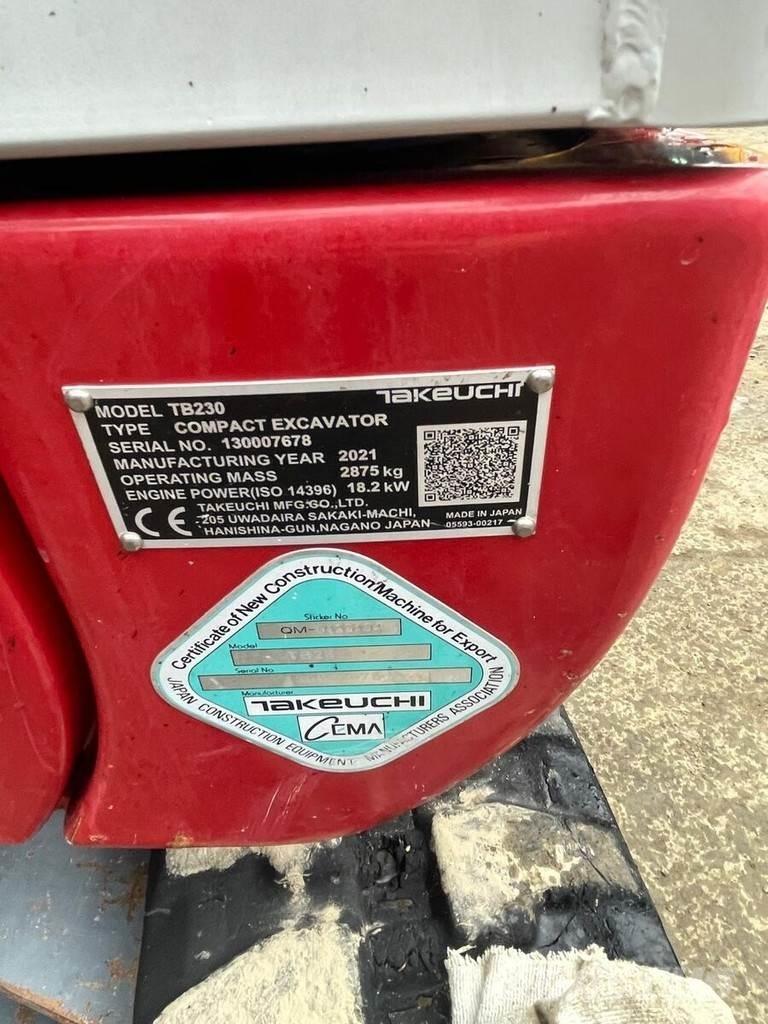Takeuchi TB230 V3 Mini excavatoare < 7t