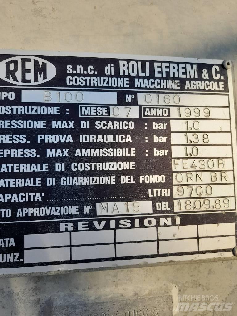 REM RB100 Ore de transport în forma lichida
