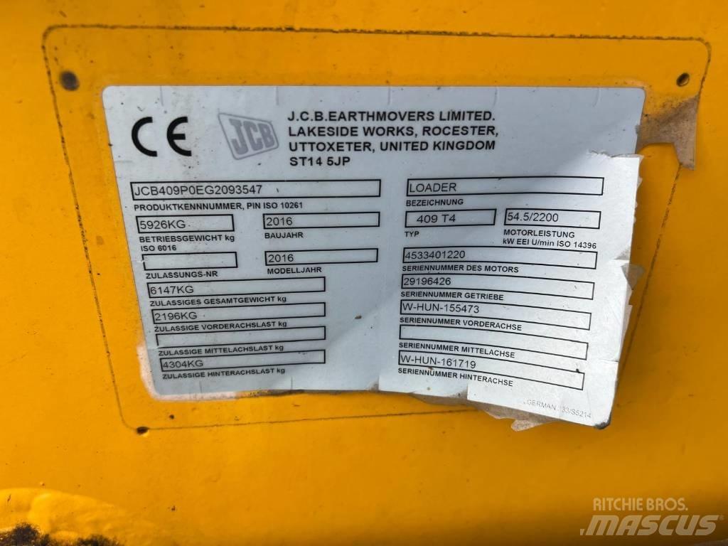 JCB 409 Agri shovel Incarcator pe pneuri