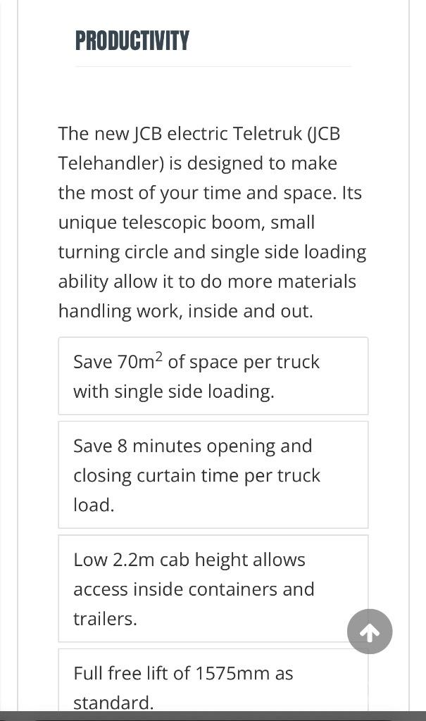 JCB 30-19 E Stivuitor electric