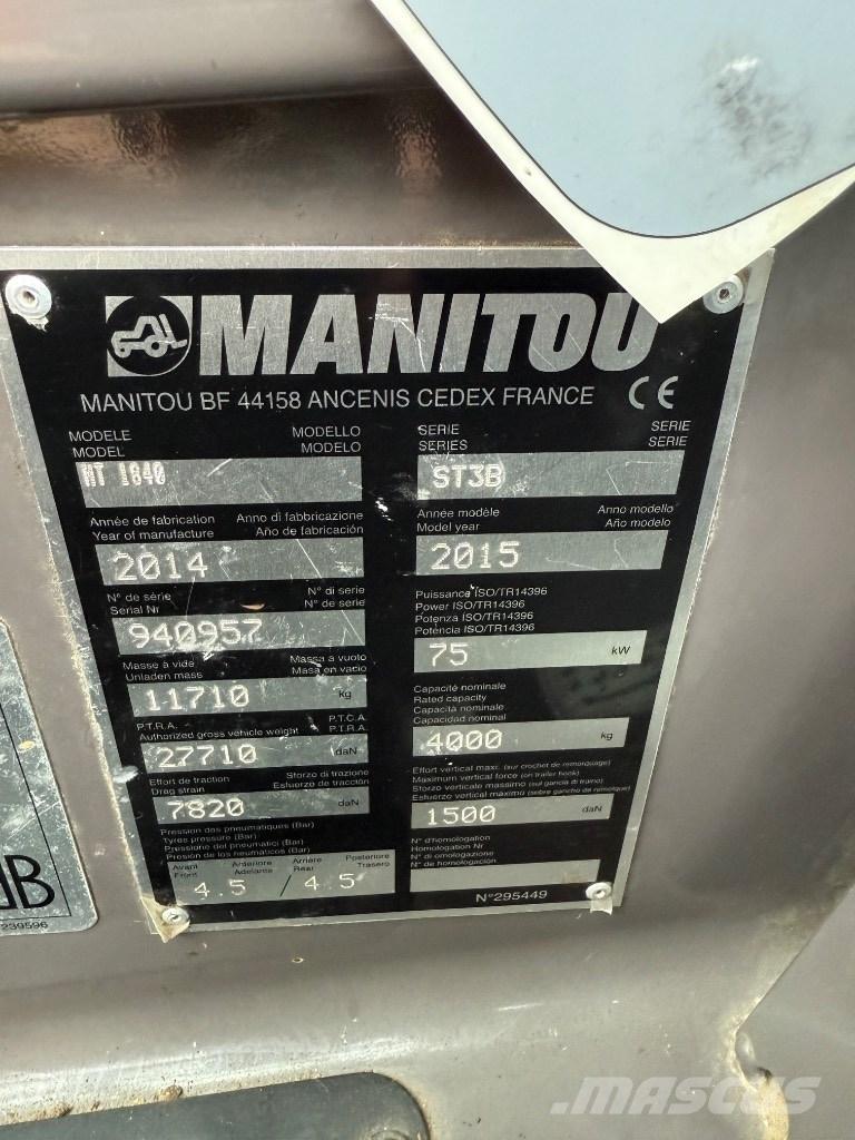Manitou MT 1840 ST3B Stivuitoare telescopice