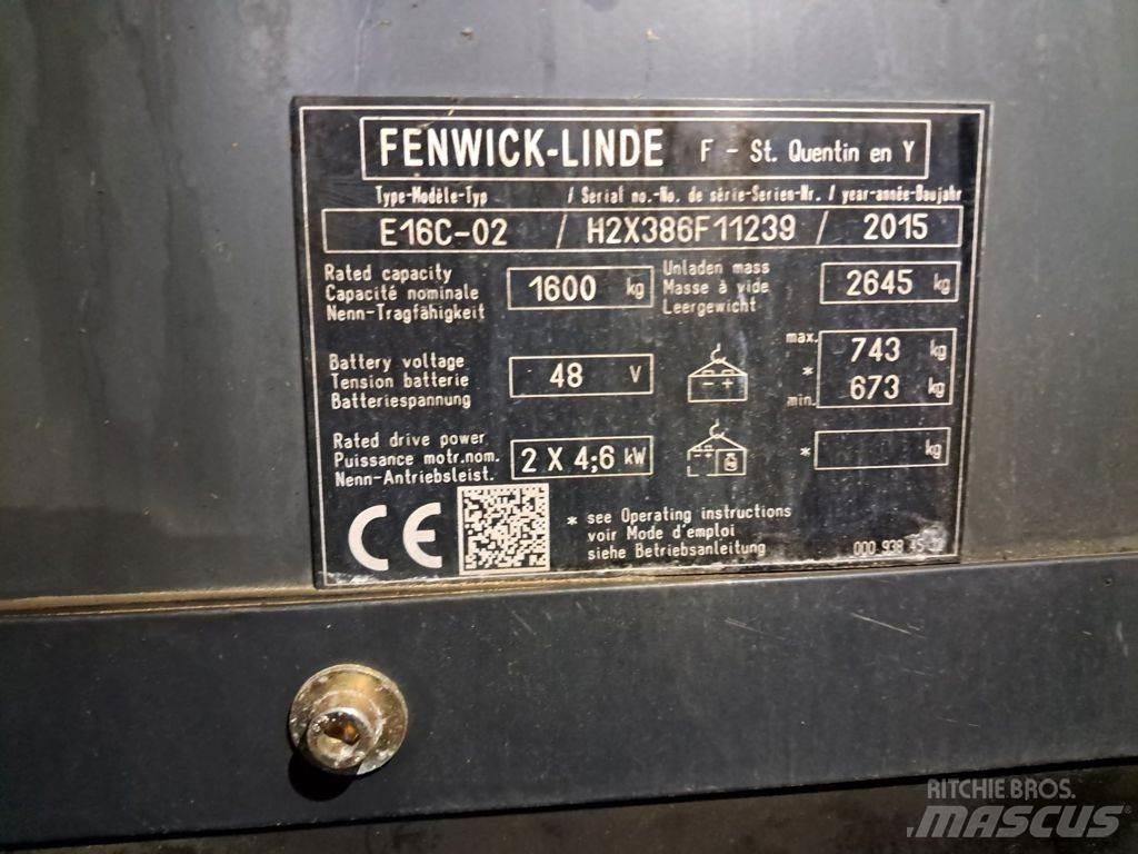 Linde E16C-02 Stivuitor electric