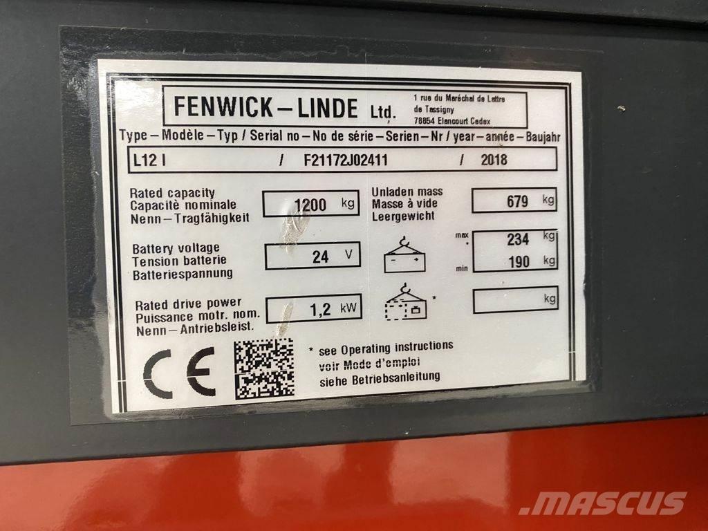 Linde L12 I Transpaleta manuala