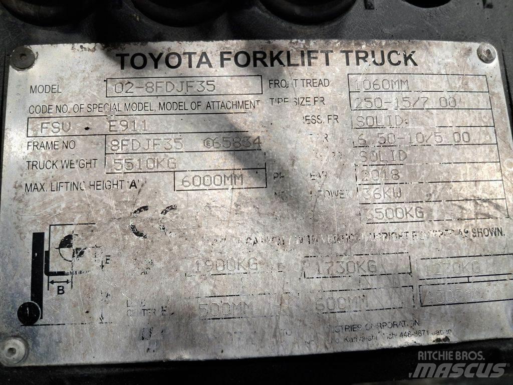 Toyota 02-8FDJF35 Stivuitor diesel