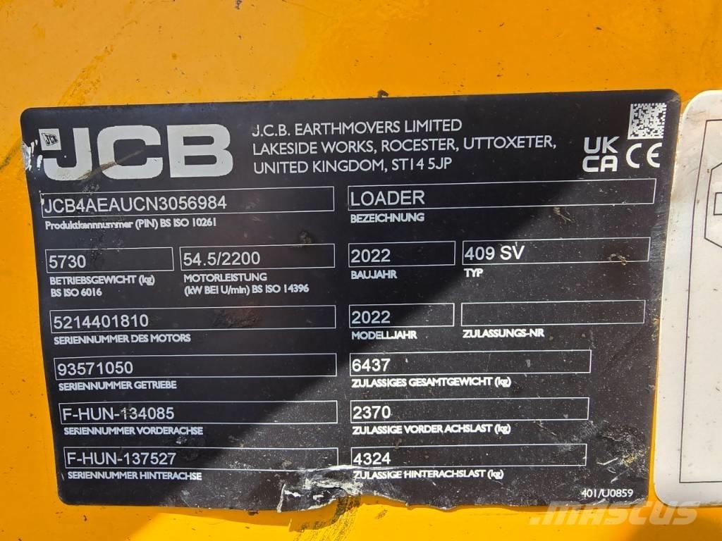 JCB 409SV Incarcator pe pneuri