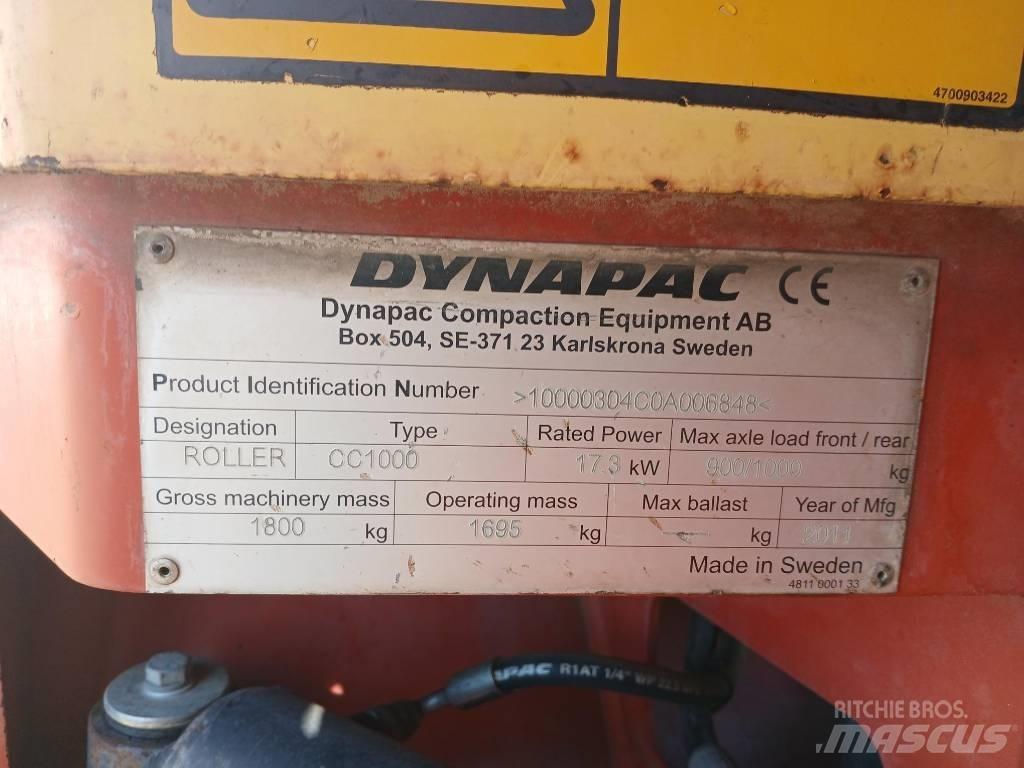 Dynapac CC1000, Vält Cilindri compactori dubli