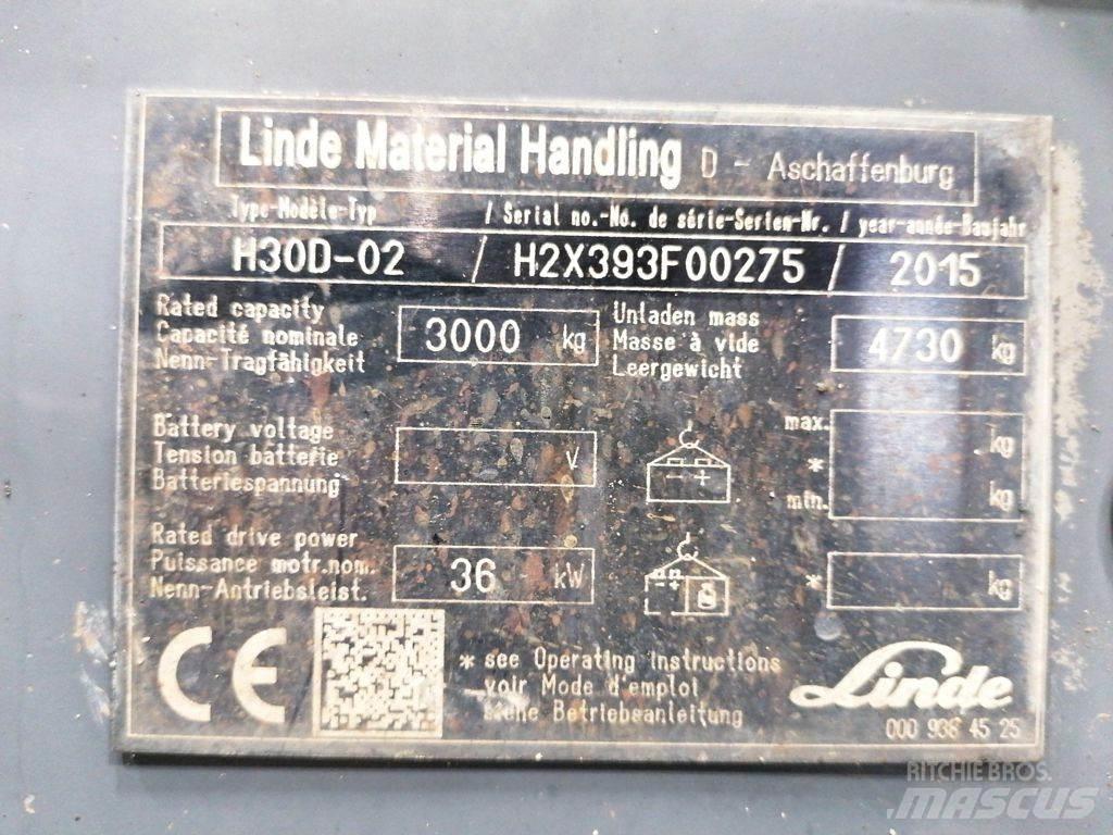 Linde H30D-02 Stivuitor diesel
