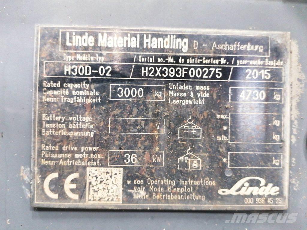 Linde H30D-02 Stivuitor diesel