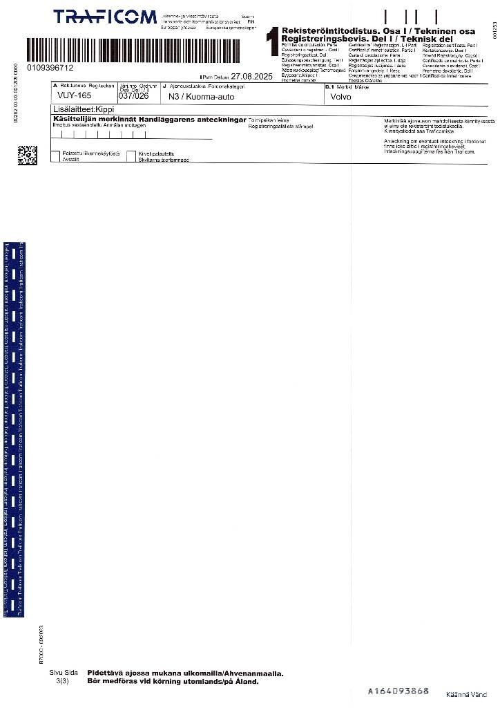 Volvo FH 16 750 Autobasculanta