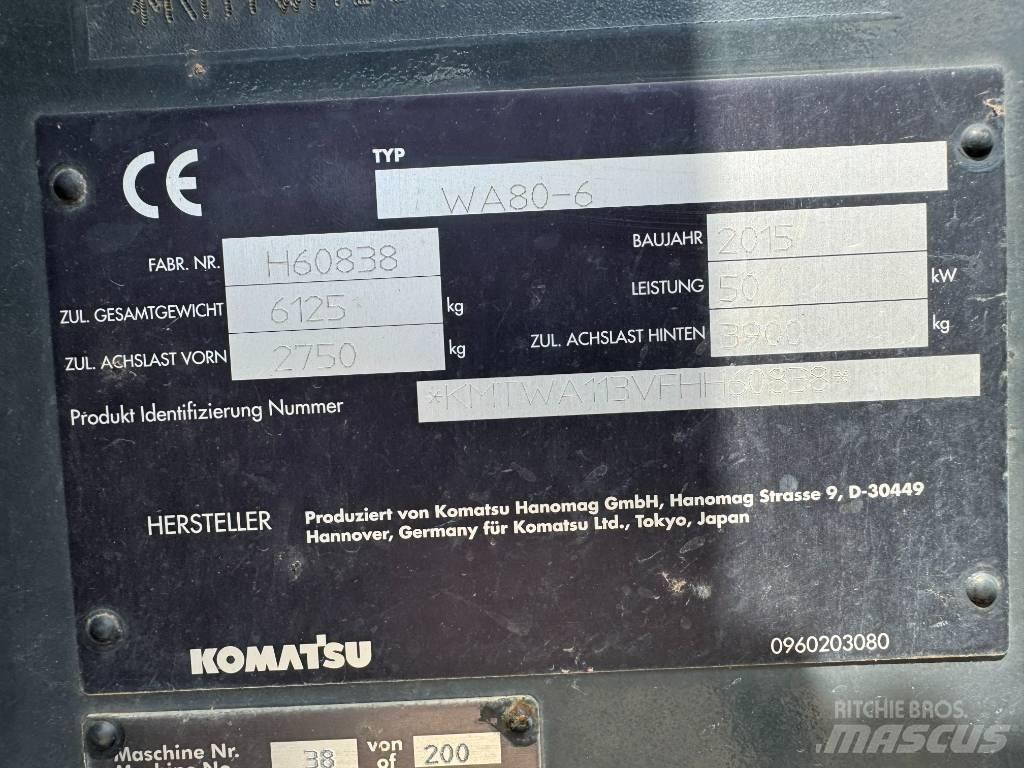 Komatsu WA80-6 Incarcator pe pneuri