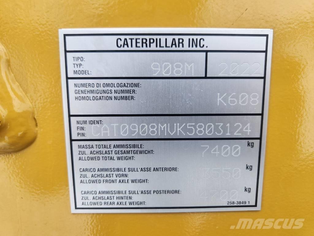 CAT 908m Incarcator pe pneuri