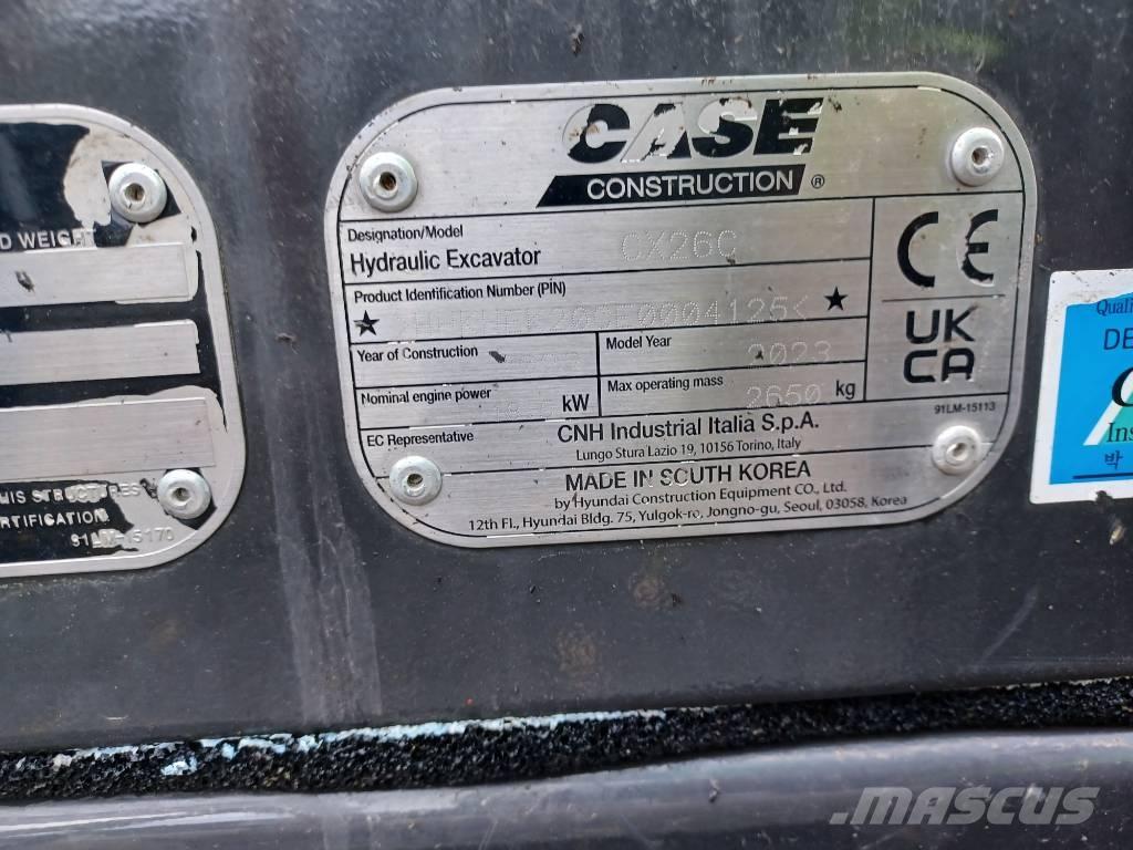 CASE CX 26 C Mini excavatoare < 7t