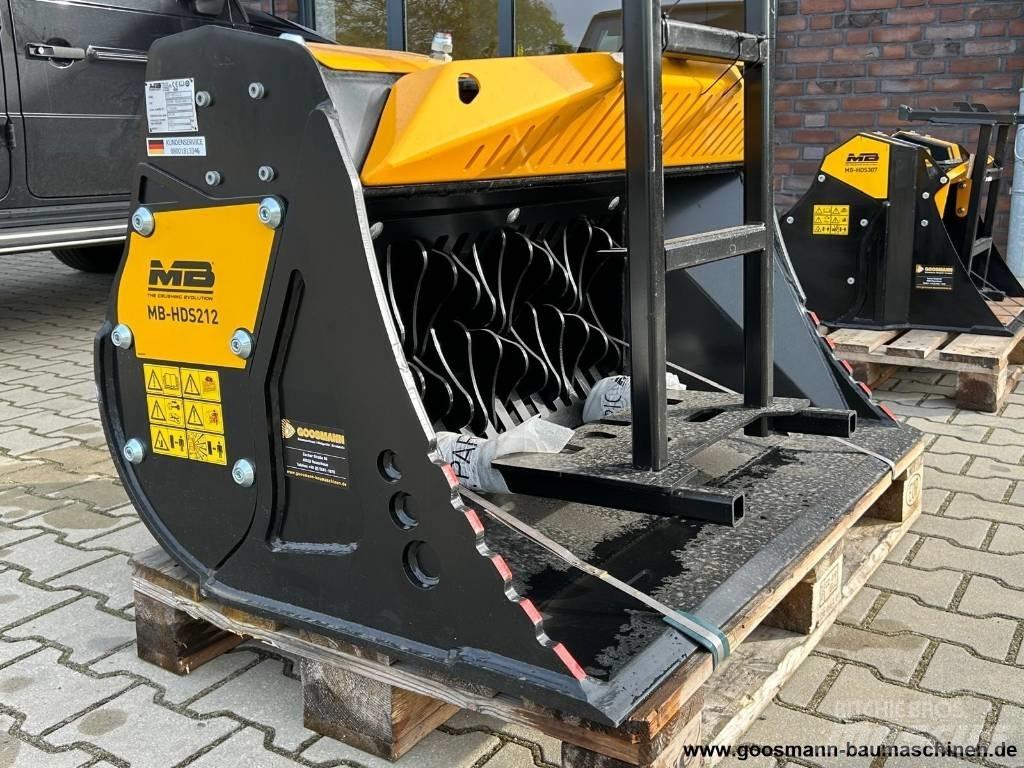 MB Crusher HDS 212 cupa de excavat cu cernere